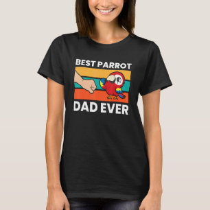 Rotscharlachara Papagei Papa Bester Papagei Vater T-Shirt
