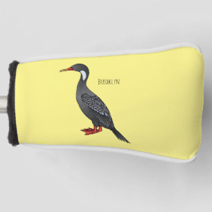 Rotschenkel-Kormoran-Vogel-Cartoon-Illustration Golf Headcover