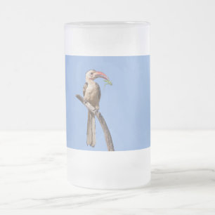 Rotschnabel Mattglas Bierglas