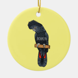 Rotschwanz-Cartoon Keramik Ornament