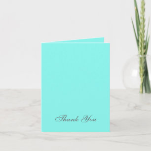 Rotschwanz-Robins-Ei-Blau Türkis Aqua Blau Hochzei Dankeskarte