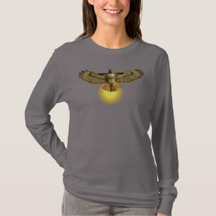 Rotschwanzbussard fliegt in die Sonne T-Shirt