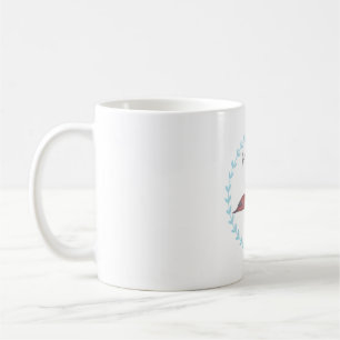 Rotschwanzente Vogelart Vogel Aquarell-Kunst Kaffeetasse