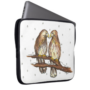 Rotschwanzfalken lieben Vogelschneewitter Laptopschutzhülle