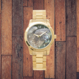 Rotschwanzfalken-Raptor-Foto Armbanduhr