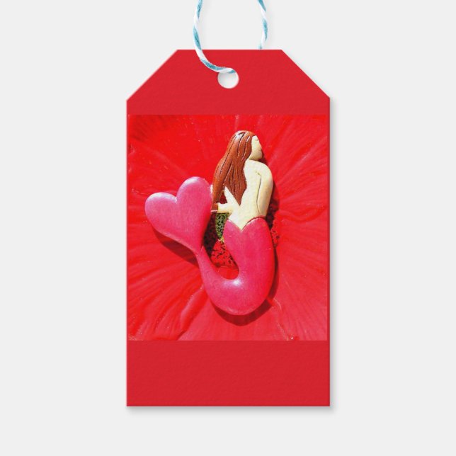 RotschwanzMeerjungfrau Geschenkanhänger (Vorderseite)