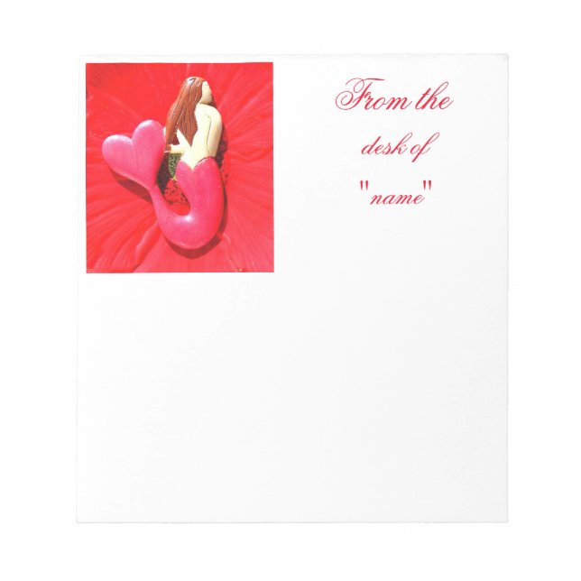 RotschwanzMeerjungfrau Notizblock (Vorderseite)