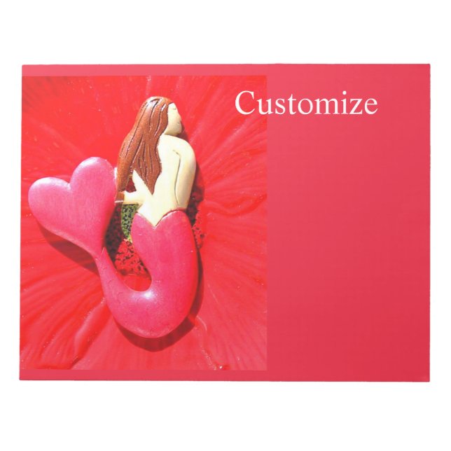 RotschwanzMeerjungfrau Notizblock (Vorderseite)