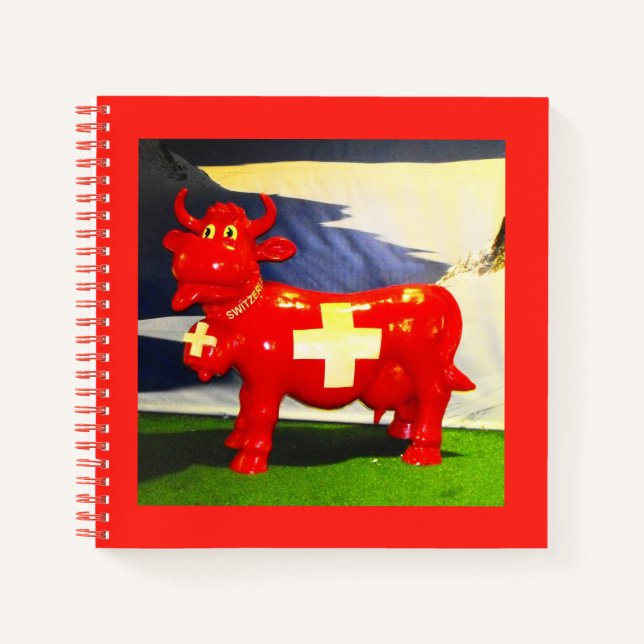 Rotschweizer Kuh Notizbuch (Vorderseite)