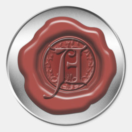 Rotsiegelwachs A Runder Aufkleber