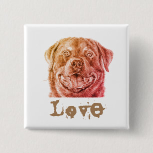 Rott Liebe Button