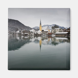 Rottach-Egern beim Tegernsee, Bayern im Winter Magnet