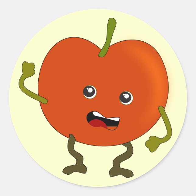 Rotte Tomato: Bad Fruit Gang Runder Aufkleber (Vorderseite)