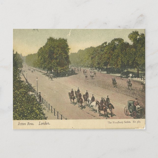 Rotten Row London Vintage Postage. Postkarte (Vorderseite)