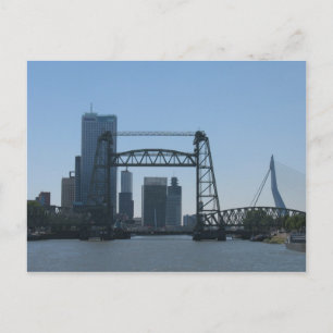 Rotterdam Brücken Meuse River Foto Postcard Postkarte