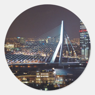 Rotterdam, die Niederlande Runder Aufkleber