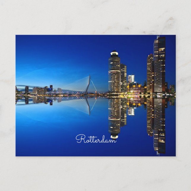 Rotterdam, Landschaftsbild Postkarte (Vorderseite)
