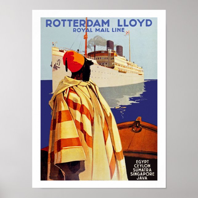 Rotterdam Lloyd Poster (Vorne)