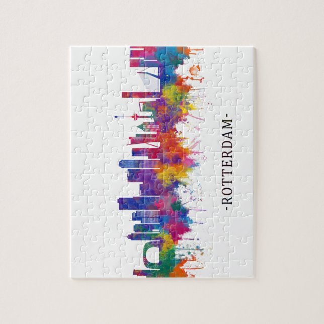 Rotterdam Niederlande Skyline (Vertikal)