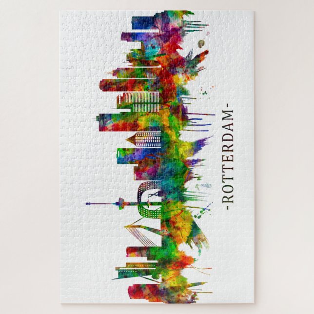 Rotterdam Niederlande Skyline (Vertikal)