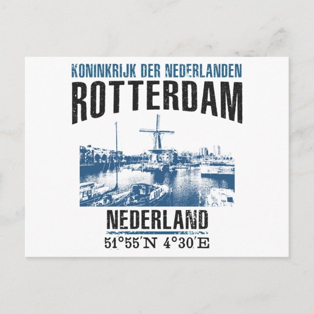 Rotterdam Postkarte (Vorderseite)