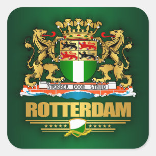 Rotterdam Quadratischer Aufkleber