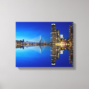 Rotterdam Skyline City Canvas Print Leinwanddruck