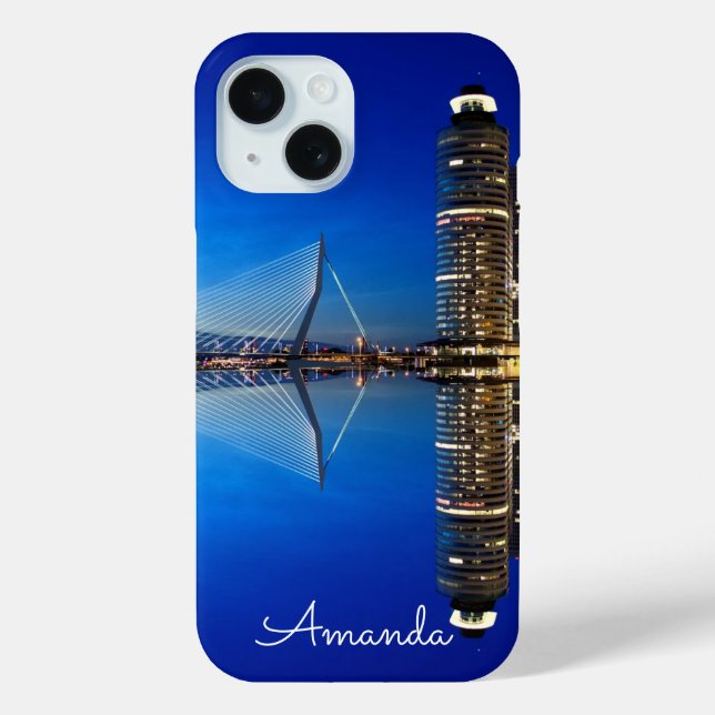 Rotterdam Skyline Cityscape Case-Mate iPhone Hülle (Rückseite)