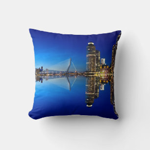 Rotterdam Skyline Cityscape Kissen