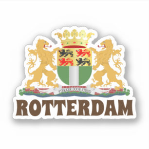 Rotterdam Wappen, Niederlande Aufkleber