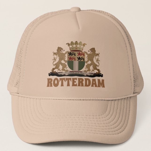Rotterdam Wappen, Niederlande Truckerkappe (Vorderseite)