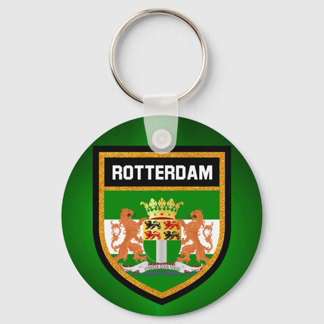 Rotterdamer Flagge Schlüsselanhänger (Vorderseite)