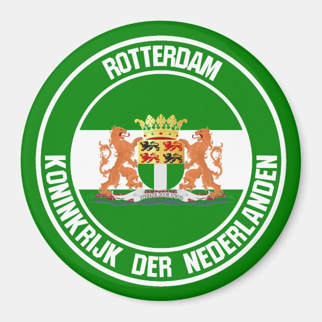 Rotterdamer RundEmblem Magnet (Vorne)