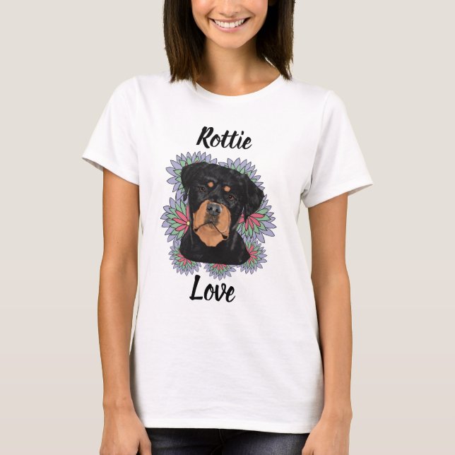 Rottie Love Rottweiler Women’s T-Shirt | Cute Dog  (Vorderseite)
