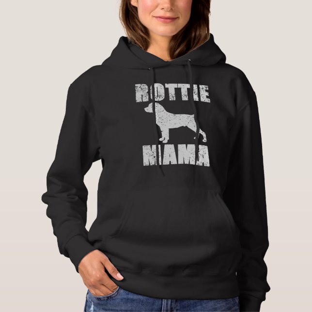 Rottie Mama Angepasst Scoop Hoodie (Vorderseite)