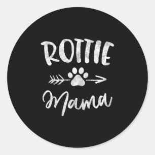 Rottie Mama Rottweiler Liebhaber Hund Mutter Runder Aufkleber