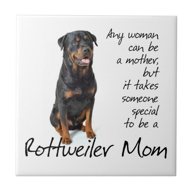 Rottie Mama Tile Fliese (Vorderseite)