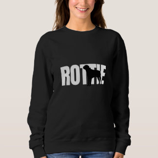 Rottie-Rasse Liebhaber weiß Sweatshirt