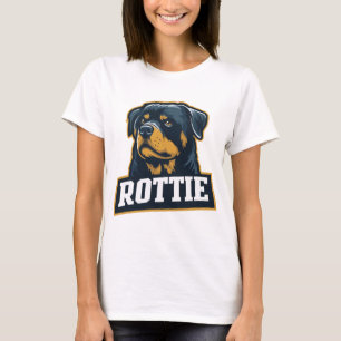 Rottie – Starkes Rottweiler Portrait T-Shirt