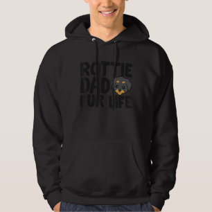 Rottie Vater Fur Life Rottweiler Dog Papa Hoodie