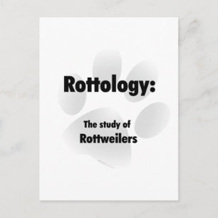 Rottology; Study of Rottweilers, Rottweiler, Rott Postkarte