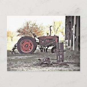 Rottraktor Postkarte