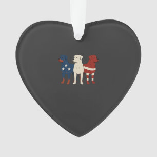 Rottweiler 4. Juli Hunde Liebhaber Männer USA-Flag Ornament