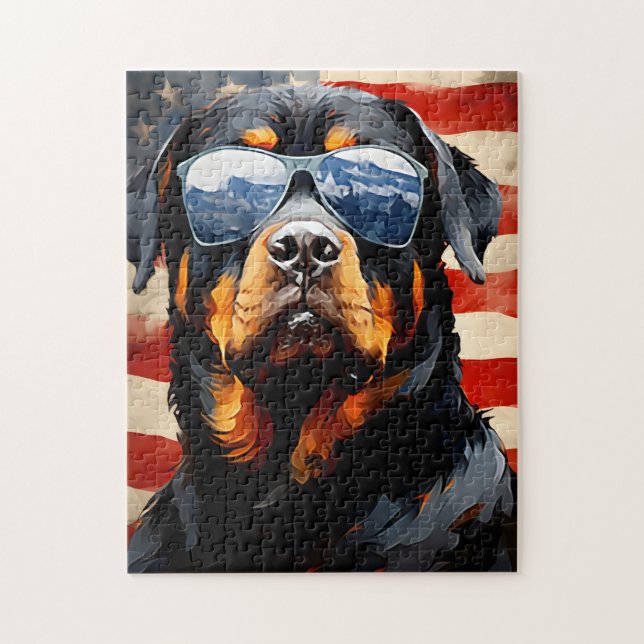 Rottweiler 4. Juli Unabhängigkeitstag (Vertikal)