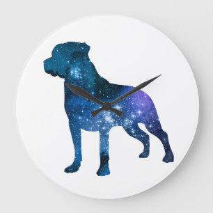 Rottweiler aka Rottie Große Wanduhr