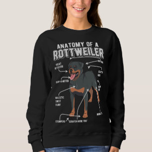 Rottweiler Anatomie Hund Sweatshirt