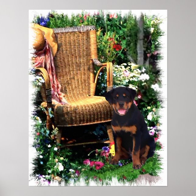 Rottweiler Art Print Poster (Vorne)