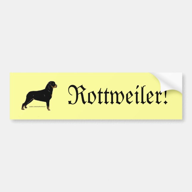 Rottweiler Autoaufkleber (Vorne)