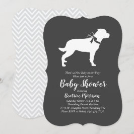 Rottweiler Baby Duwer Gender Neutral Rottie Einladung
