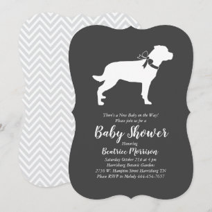 Rottweiler Baby Duwer Gender Neutral Rottie Einladung